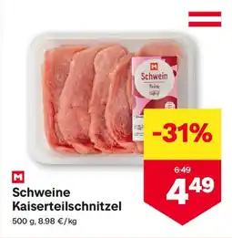 MPreis M Schweine Kaiserteilschnitzel Angebot