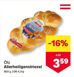 MPreis Ölz Allerheiligenstriezel Angebot