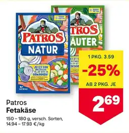MPreis Patros Fetakäse Angebot