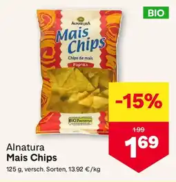 MPreis Alnatura Mais Chips Angebot