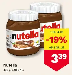 MPreis Nutella Angebot