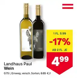 MPreis Landhaus Paul Wein Angebot