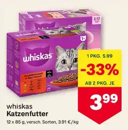MPreis whiskas Katzenfutter Angebot