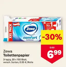 MPreis Zewa Toilettenpapier Angebot