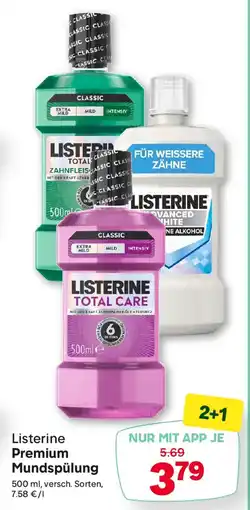 MPreis Listerine Premium Mundspülung Angebot