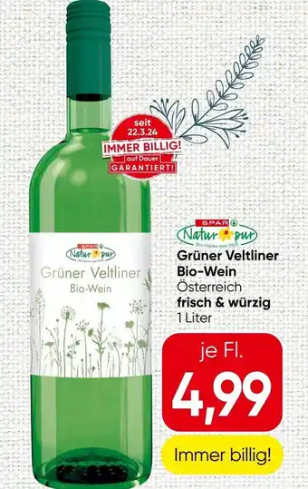Spar Natur pur Grüner Veltliner Bio-Wein