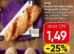 Spar SPAR Twister Schinken-Käse hergestellt in Österreich Angebot