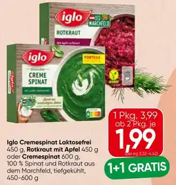 Spar Iglo Cremespinat Laktosefrei Angebot
