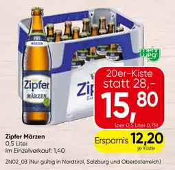 Spar Zipfer Märzen Angebot