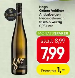 Spar Hagn Grüner Veltliner Antlasbergen Angebot