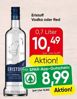 Spar Eristoff Vodka oder Red Angebot