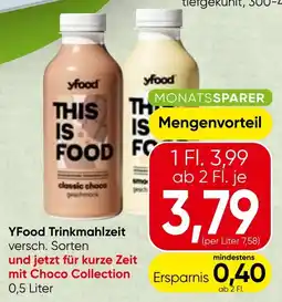 Spar YFood Trinkmahlzeit Angebot