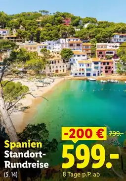 Lidl Reisen Spanien Standort-Rundreise Angebot