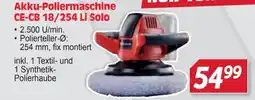 Zgonc Akku-Poliermaschine CE-CB 18/254 Li Solo Angebot