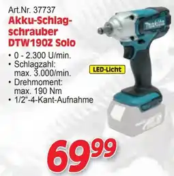 Zgonc Akku-Schlagschrauber DTW190Z Solo Angebot