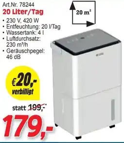 Zgonc Entfeuchter Angebot