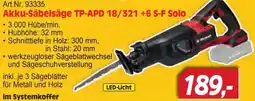 Zgonc Einhell Akku-Säbelsäge TP-APD 18/321 +6 S-F Solo Angebot