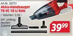 Zgonc Akku-Handsauger TE-VC 18 Li Solo Angebot