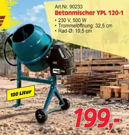 Zgonc Betonmischer YPL 120-1 Angebot