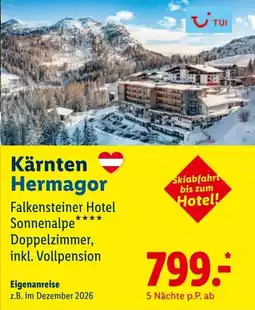 Lidl Reisen Falkensteiner Hotel Sonnenalpe Angebot