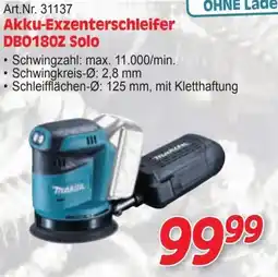 Zgonc Akku-Exzenterschleifer DBO180Z Solo Angebot