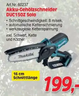 Zgonc Akku-Gehölzschneider DUC150Z Solo Angebot