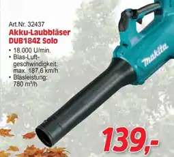 Zgonc Akku-Laubbläser DUB184Z Solo Makita Angebot