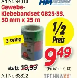 Zgonc Gewebe-Klebebandset GB25-3S Angebot