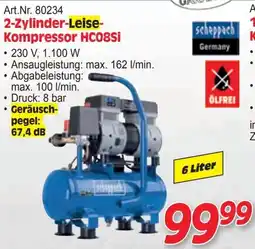 Zgonc 2-Zylinder-Leise-Kompressor HC08Si Angebot