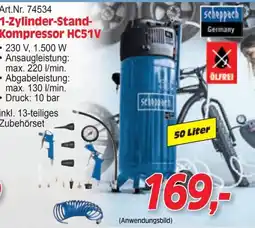 Zgonc 1-Zylinder-Stand-Kompressor HC51V Angebot