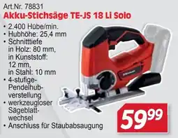Zgonc Akku-Stichsäge TE-JS 18 Li Solo Angebot