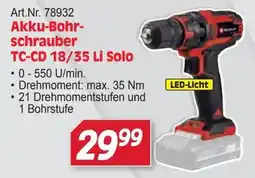 Zgonc Akku-Bohrschrauber TC-CD 18/35 Li Solo Angebot