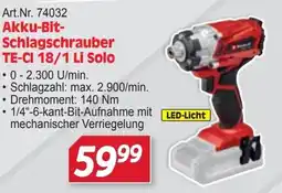Zgonc Akku-Bit-Schlagschrauber TE-CI 18/1 Li Solo Angebot