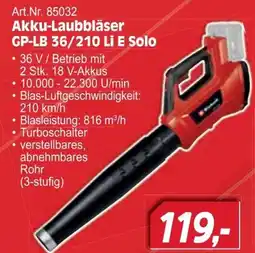 Zgonc GP-LB 36/210 Li E Solo Angebot