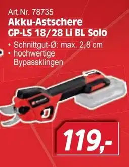 Zgonc Akku-Astscher GP-LS 18/28 Li BL Solo Angebot
