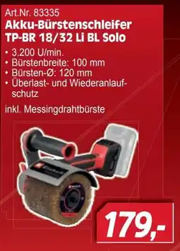 Zgonc Akku-Bürstenschleifer TP-BR 18/32 Li BL Solo Angebot