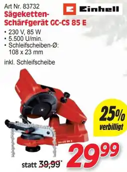Zgonc Sägeketten-Schärfgerät GC-CS 85 E Einhell Angebot