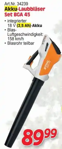 Zgonc Stihl Akku-Laubbläser Set BGA 45 Angebot