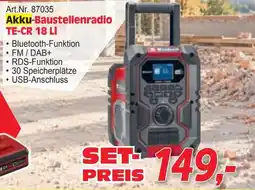 Zgonc Akku-Baustellenradio TE-CR 18 Li Angebot