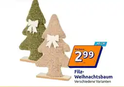 Action Filz-Weihnachtsbaum Angebot