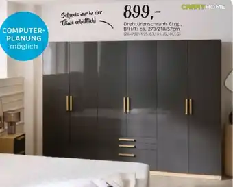 CARRYHOME Drehtürenschrank 6trg.