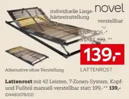 XXXLutz Novel lattenrost Angebot