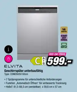 Mörth Elektro Elvita Geschirrspüler unterbaufähig Angebot