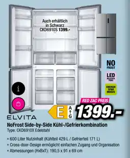 Mörth Elektro Elvita NoFrost Side-by-Side Kühl-/Gefrierkombination Angebot