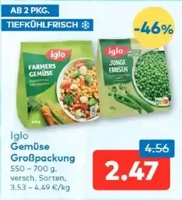 T&G Iglo Gemüse Großpackung Angebot