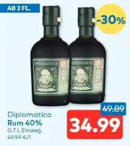 T&G Diplomatico Rum 40% Angebot