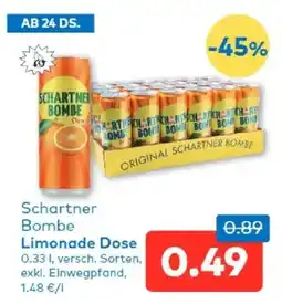 T&G Schartner Bombe Limonade Dose Angebot