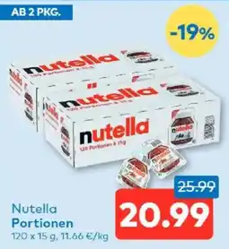T&G Nutella Portionen Angebot
