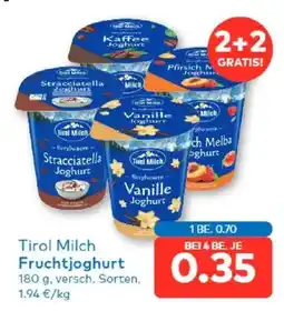 T&G Tirol Milch Fruchtjoghurt Angebot