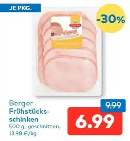 T&G Berger Frühstücks-schinken Angebot